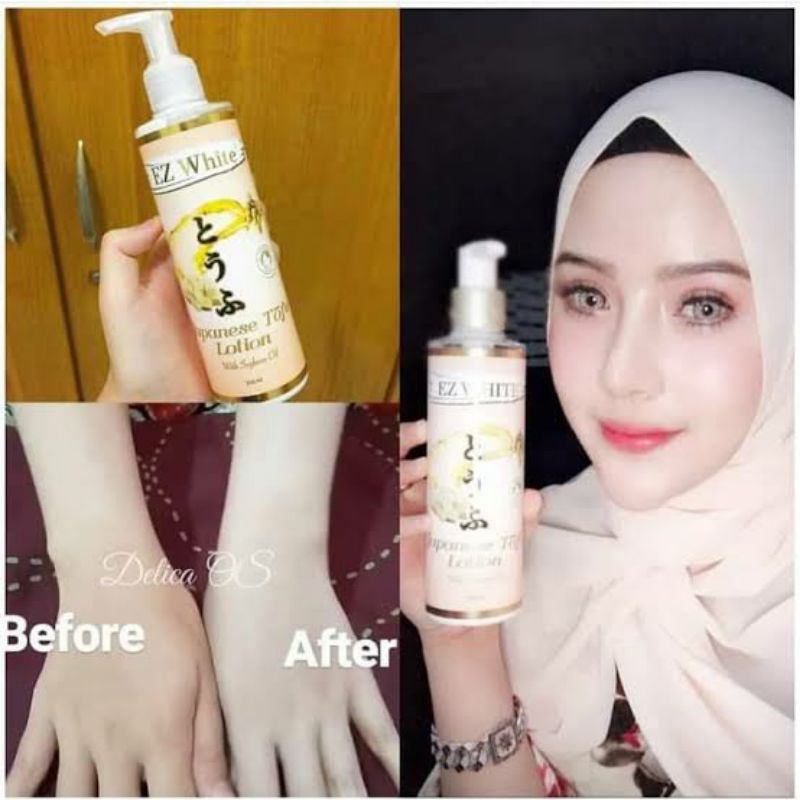 EZ WHITE JAPANESE TOFU LOTION WITH SOYBEAN OIL ORIGINAL - BODY LOTION TOFU PEMUTIH BADAN