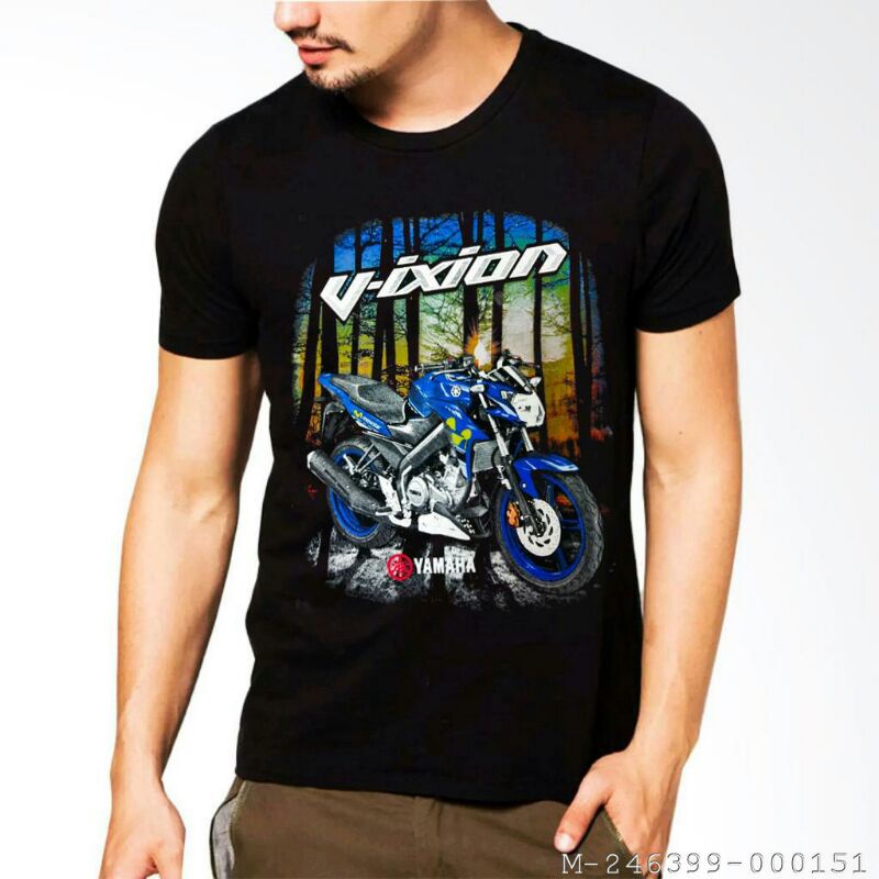 KAOS PRIA MOTOR VIXION HITAM VFEB-1503