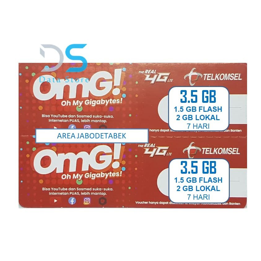 Voucher Telkomsel 3,5 GB 7 Hari