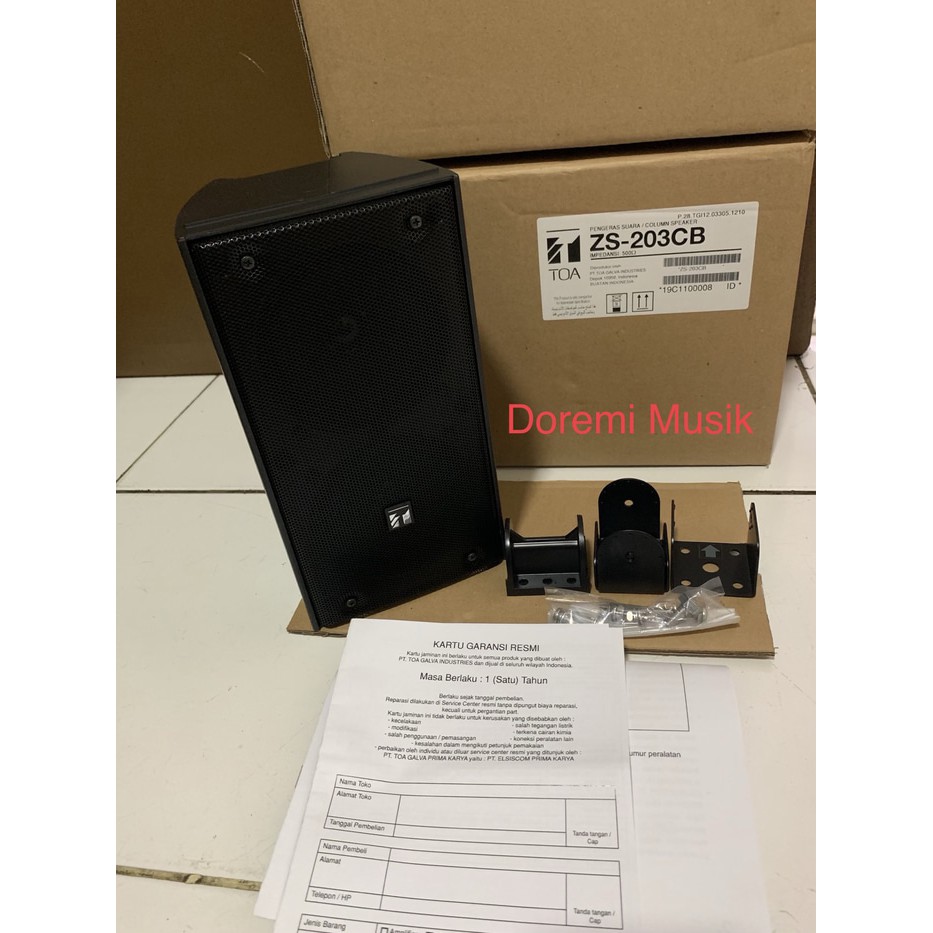 Speaker Column TOA ZS 203 CB/CW (Black / White ) original