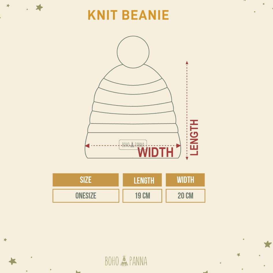♪ BOHOPANNA BOHO BABY BOHOBABY KNIT BEANIE HAT KID KUPLUK ANAK TOPI ANAK BAHAN RAJUT ✪