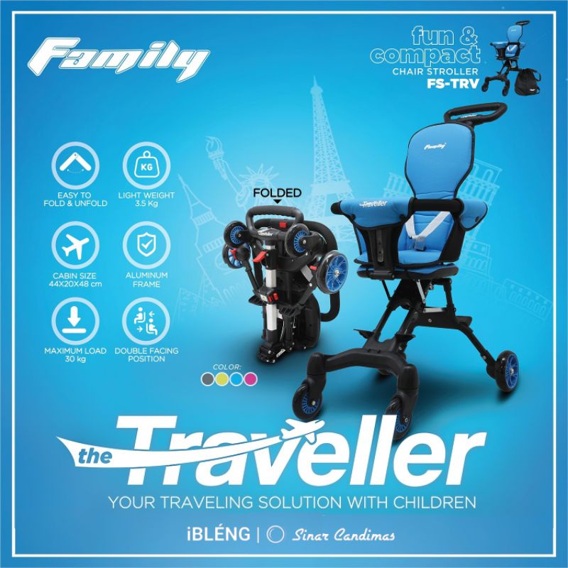 Stroller Baby Chair Family FS-TRV Traveller Kereta Dorong Bayi Todler