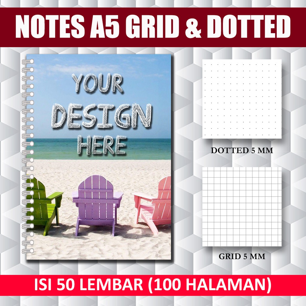 

NOTEBOOK JOURNAL A5 / NOTEBOOK CUSTOM A5 / NOTEBOOK GRID, LINe, DOTTED - Min. Order 2 pcs