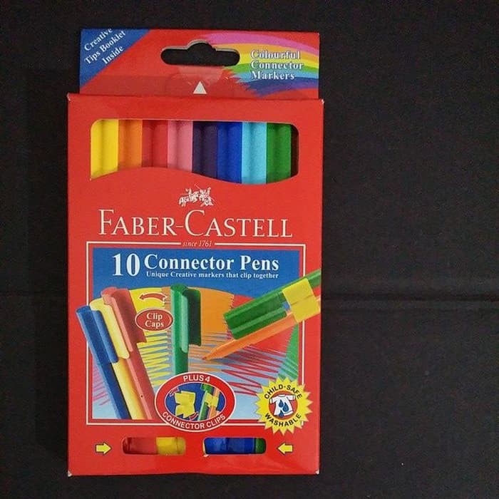 

Faber Castell Connector Pen - 10 Spidol Warna