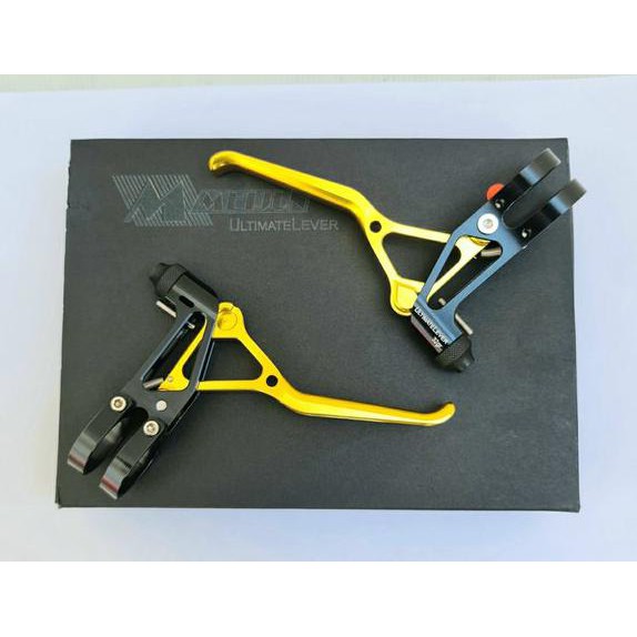Meijun Original Brake Lever - Brake Lever Sepeda Lipat - Brake Lever Hitam Gold