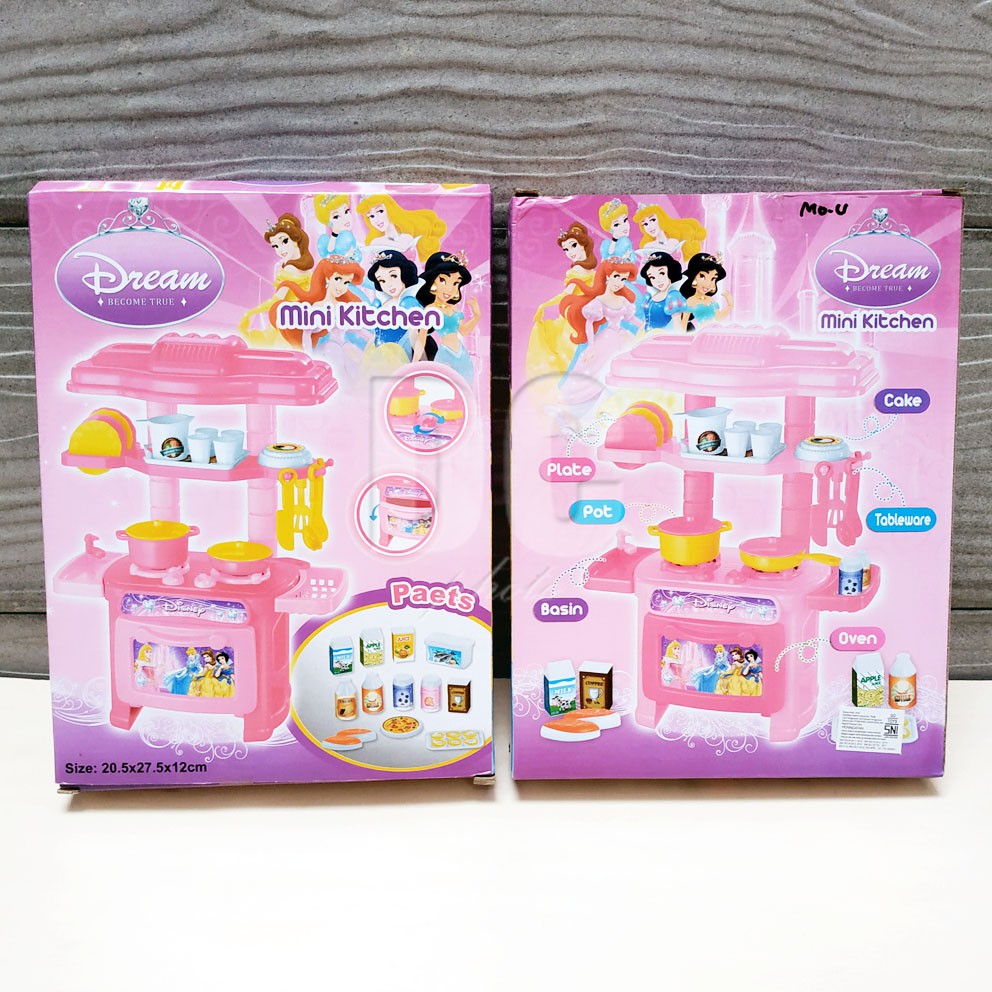 Mini Kitchen Set Princess Mainan Peralatan Dapur Mini Masak-masakan