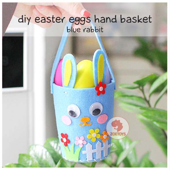 Zoetoys DIY Easter Bag Hand Basket | Hampers Art and Craft Halloween Cari Bingkisan Paskah