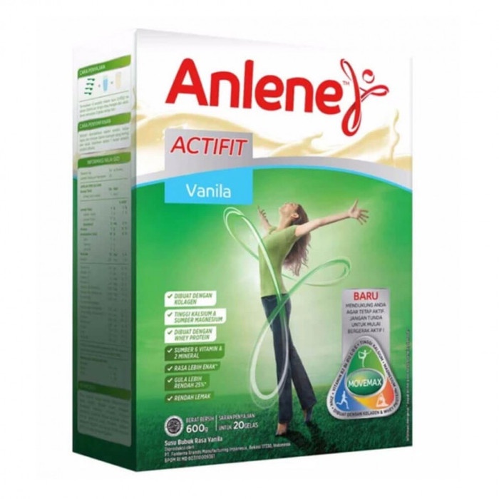 

fe20011vv Obral Anlene Actifit 600Gr - Vanila Xa201As