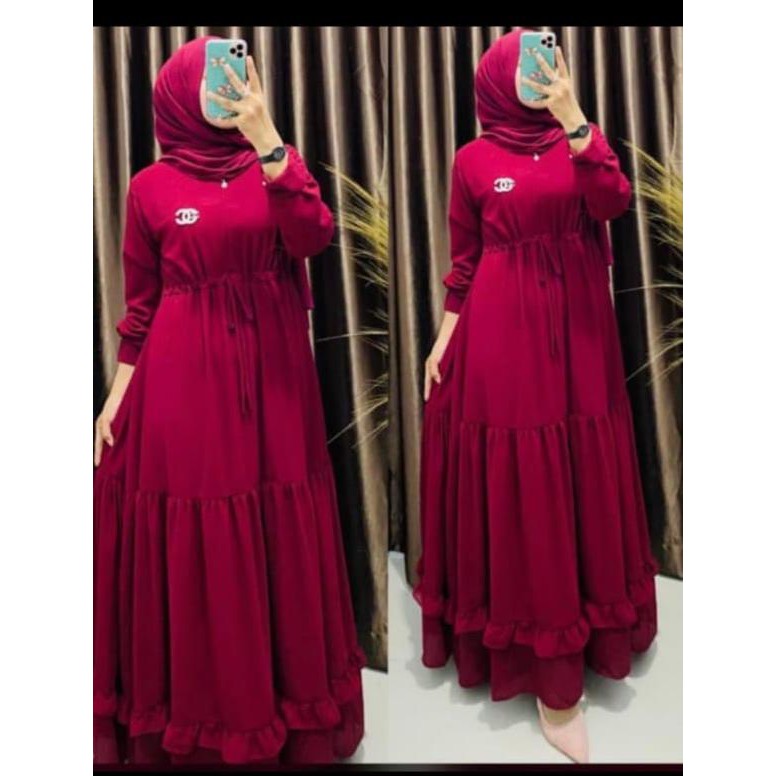 GAMIS  CERUTY BABYDOL//POLOS REMPEL BAWAH FULL PURING//GAMIS DEWASA//DRESS TERBARU//GAMIS CERUTY