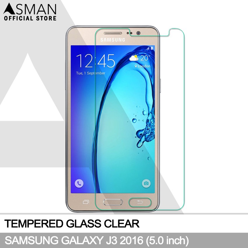 Tempered Glass Samsung Galaxy J3 (2016) / J310 (5.0&quot;) | Anti Gores Pelindung Layar Kaca - Bening