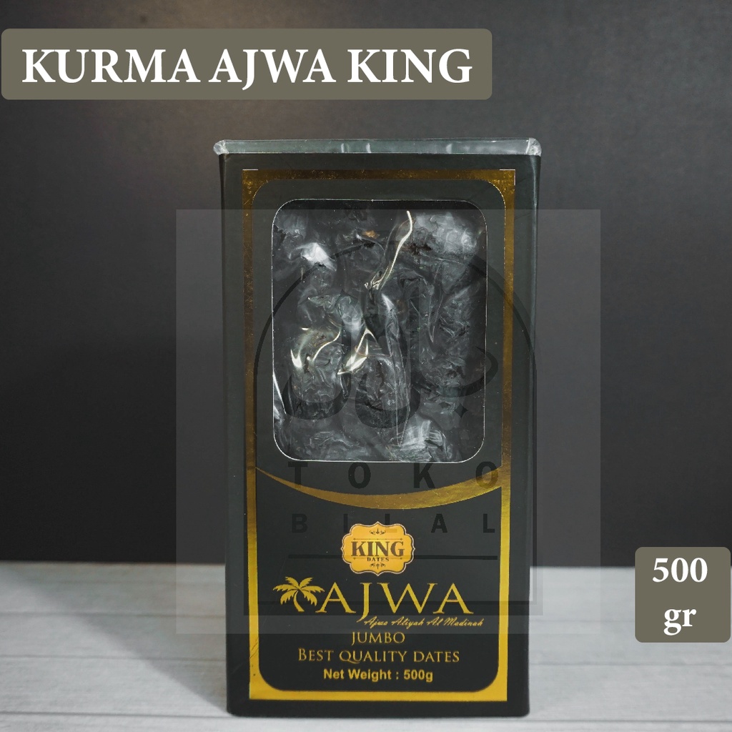 

Kurma Ajwa Jumbo King Premium 500gr - Kurma Nabi King Dates 500gr