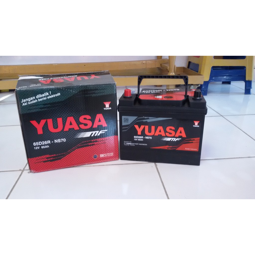 AKI YUASA 65D26R - NS 70 ( 12V / 65 aH )