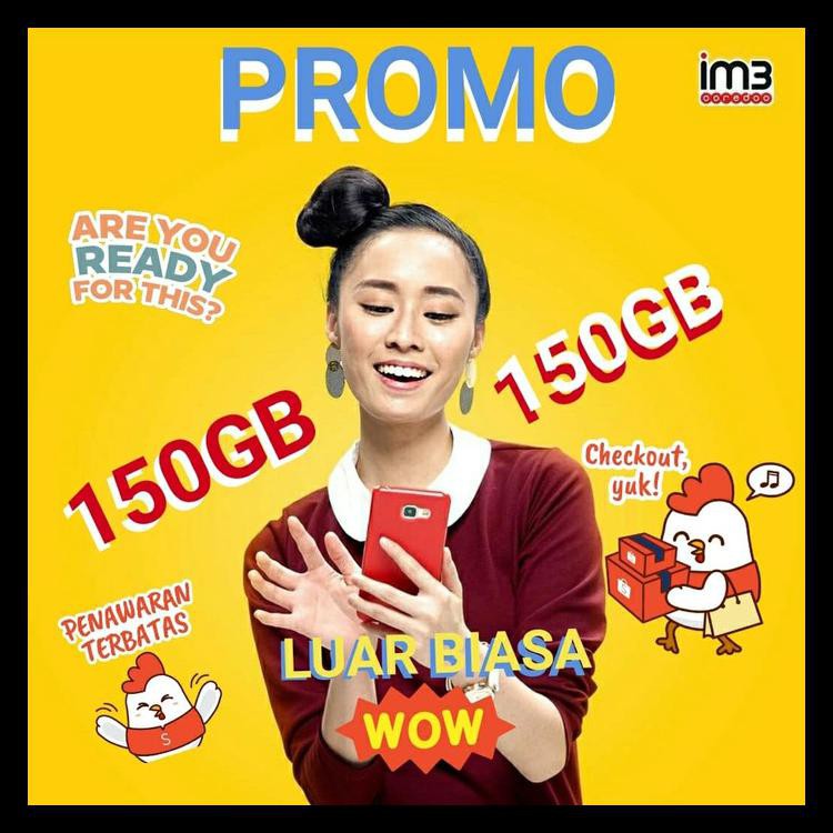 Indosat Im3 Kuota 150Gb Full 24Jam Kartu Perdana Internet Murah Kode 392