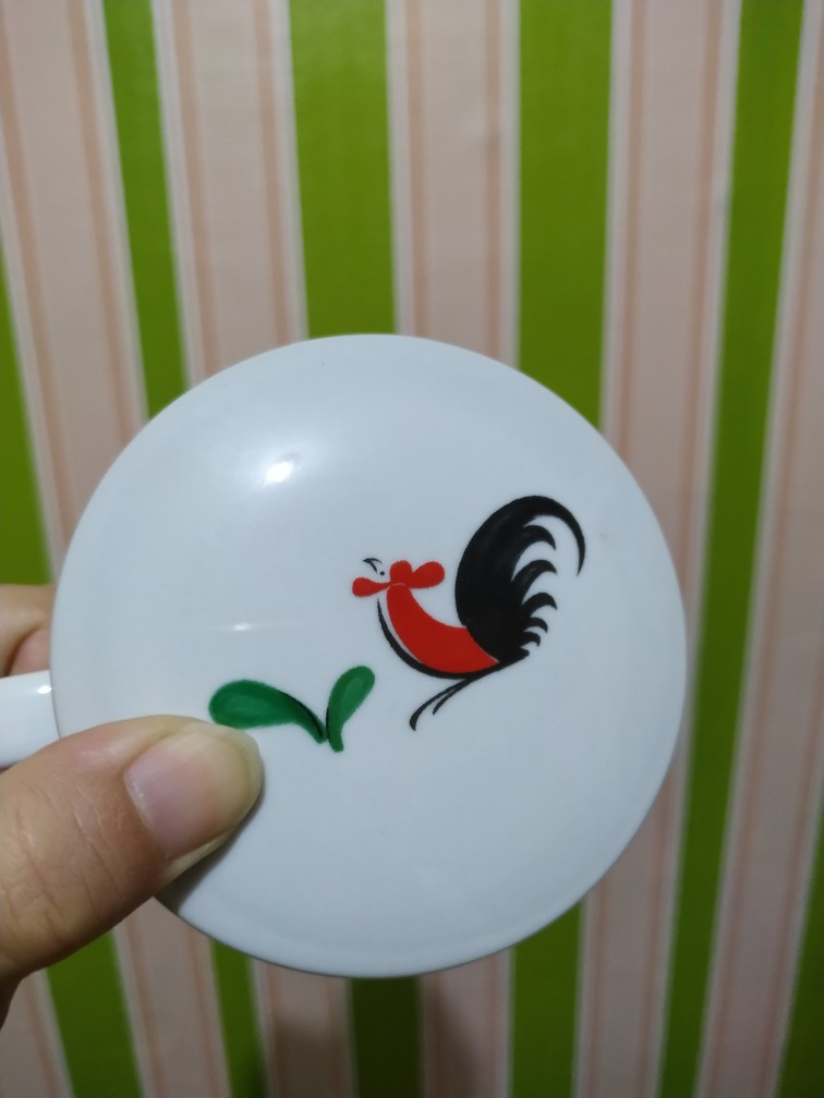 Cangkir + Tutup Seri 5 Ayam Jago Seri 2 - Cangkir Kopi - Cangkir Teh