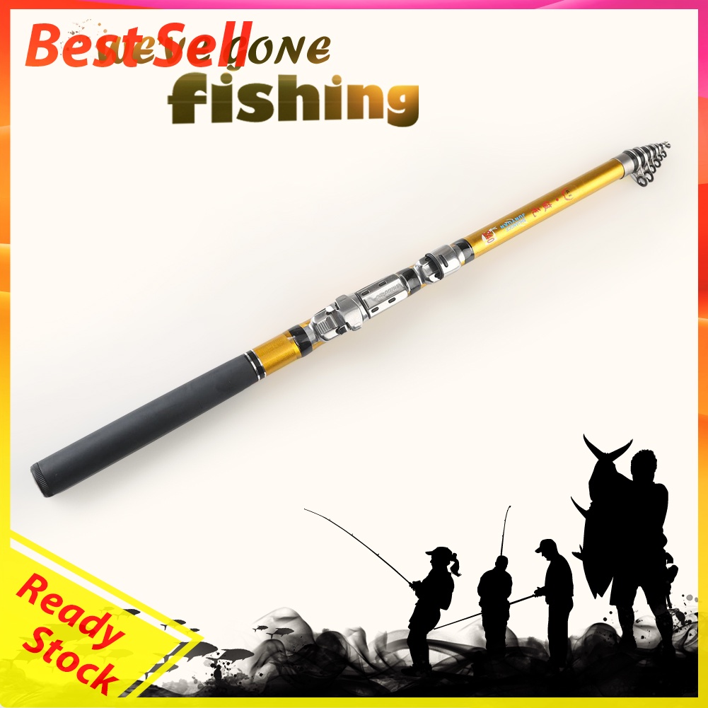 Telescopic Mini Fishing Rod Carbon Outdoor Raft Pole Fishing Tackles Tools