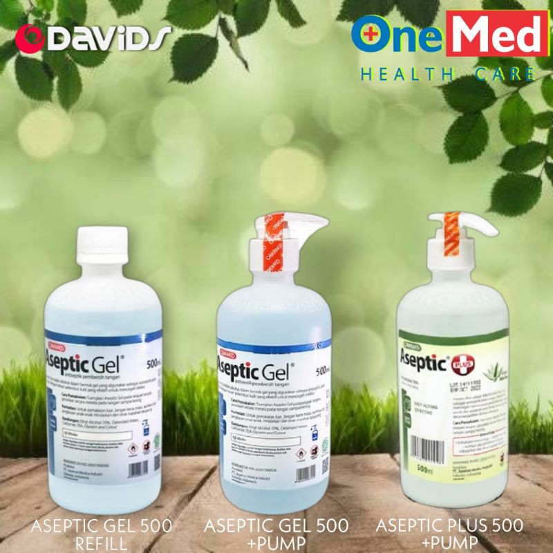 Onemed Hand Sanitizer Aseptic Gel Handsanitizer Antiseptic 500ml