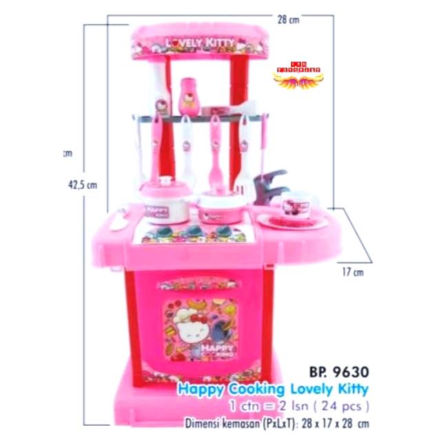  MAINAN  ANAK MASAKAN HAPPY COOKING BOX BP 9630 HK Shopee 