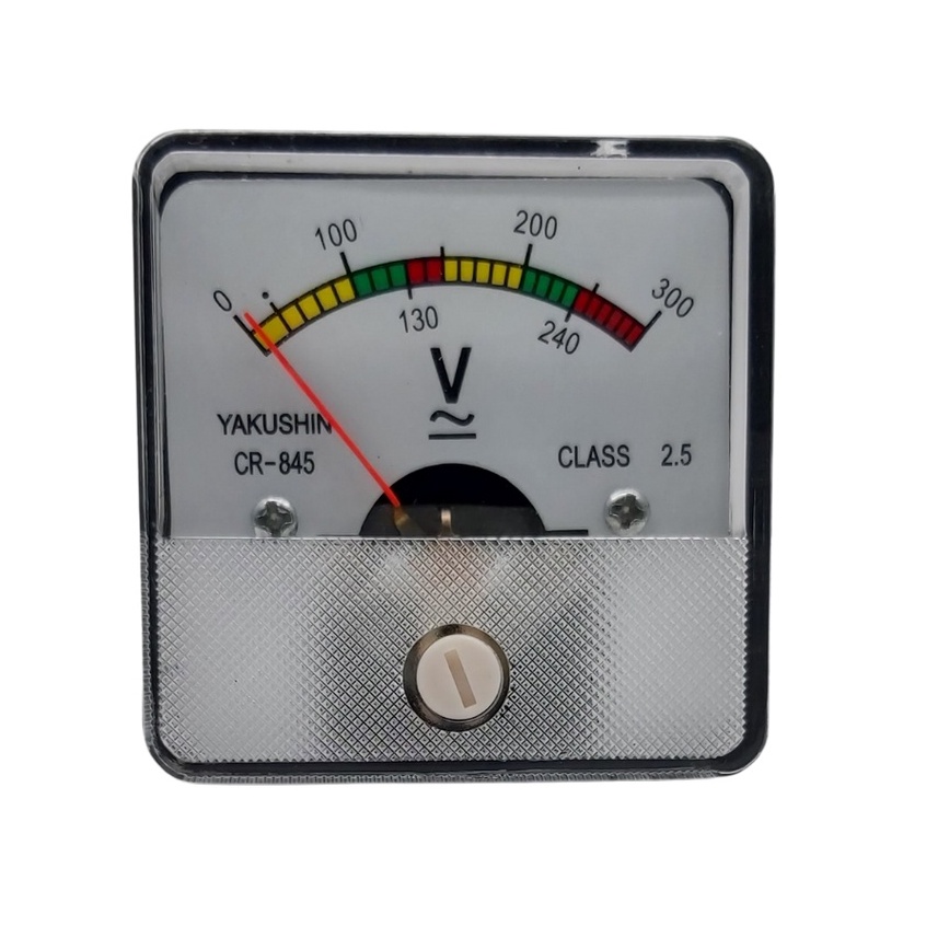 Volt Meter Colok AC Voltmeter Analog Alat Pengukur Listrik Rumah Voltmeter