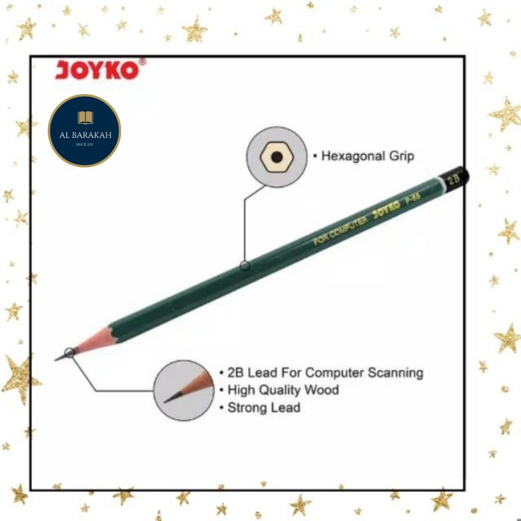 

Pensil untuk ujian for computer ( komputer) Joyko Murah 2B P-88 / 1 PCS