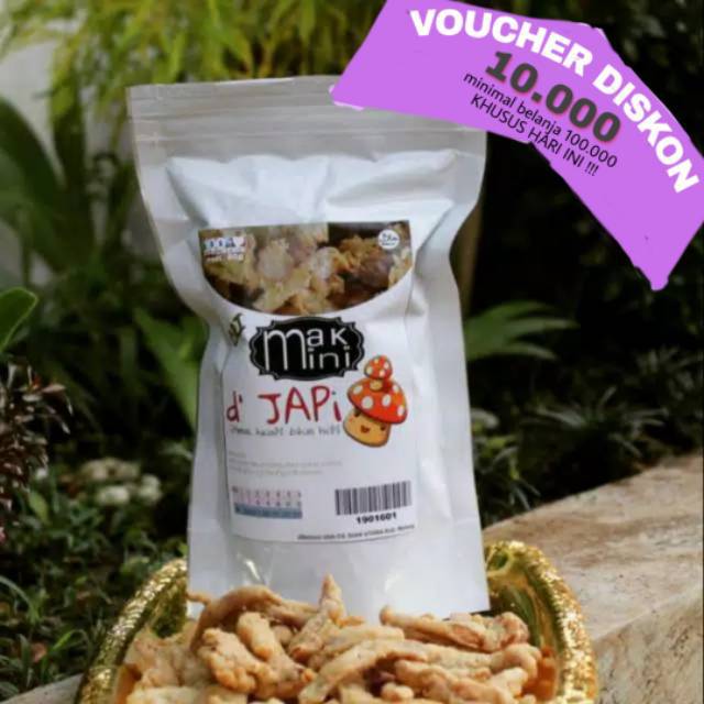 

NO ECER MAKMINI D'Japi (jamur crispy) 80gr