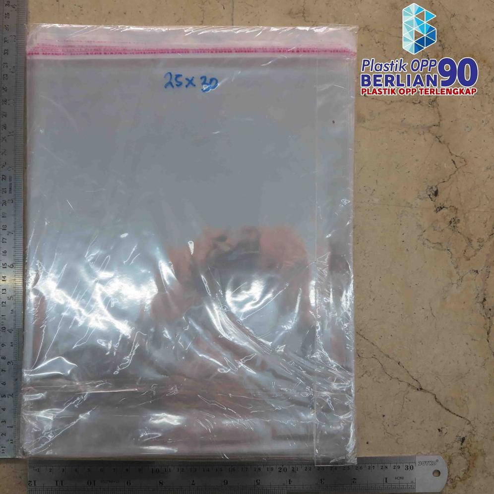 

Ay2> 25X30 CM PLASTIK OPP EKONOMIS (SEAL/LEM) TEBAL 18 MIC ASLI / PLASTIK KEMASAN GARMENT / BAJU(ter