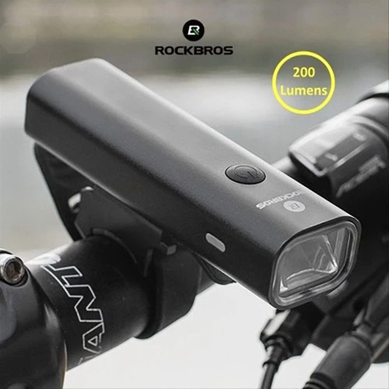 ROCKBROS YQ-QD200LM Lampu Depan Sepeda Bicycle Head Light Rechargeable