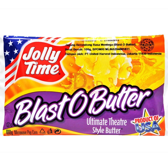 

INSTANT-CAMILAN- 100GR JOLLY TIME POPCORN (ALL VARIANS) - OBUTTER -CAMILAN-INSTANT.