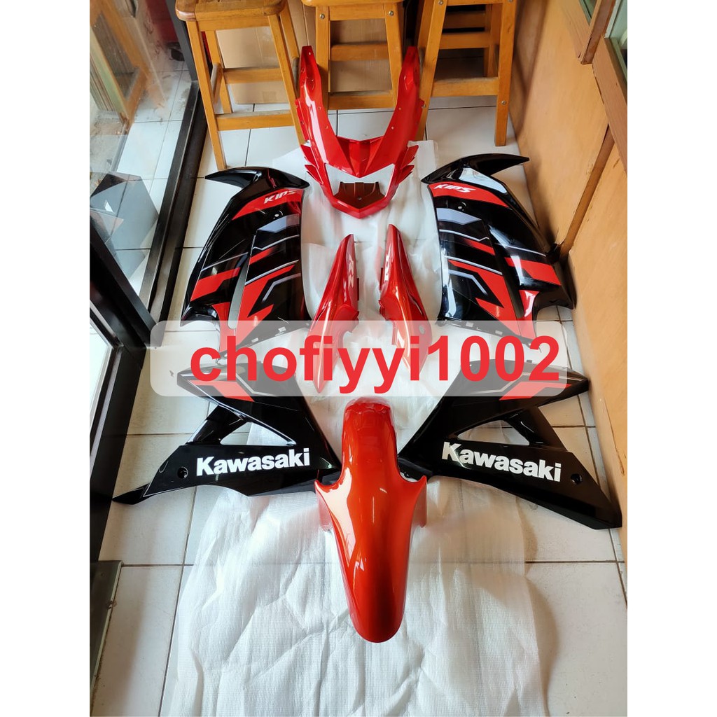 Fairing Cover Body Batok lampu Ninja RR New Lis Orange 2015 Full set Original Kawasaki