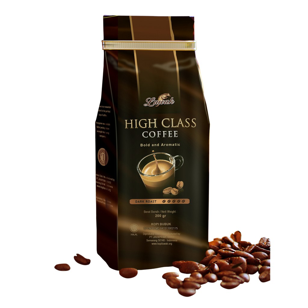 

KOPI LUWAK HIGH CLASS DARK POWDER / BEAN 200 GR