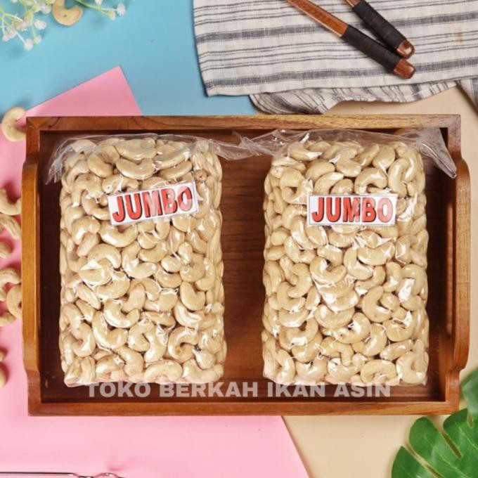 

Terlaris Kacang Mete Mentah Sulawesi Jumbo 1Kg / Kacang Mente Utuh Asli