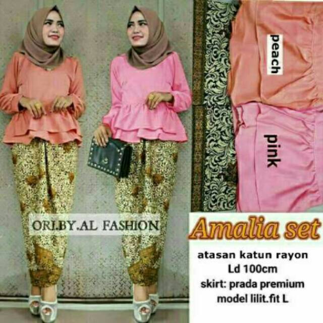 Amalia set lb || kebaya || batik || setelan batik || pakaian wanita