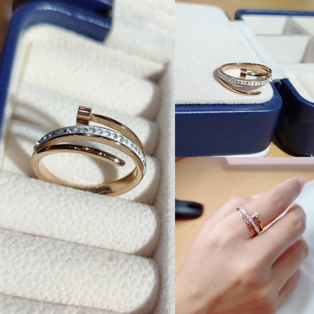 Cincin Juna Anti Karat Missme + Box -Collin Shop