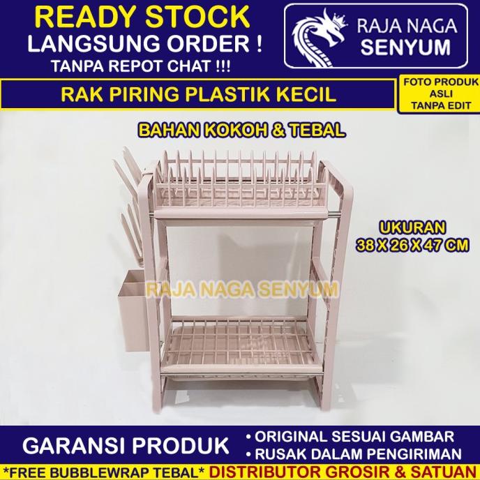 Rak Piring Plastik Kecil Bahan Tebal Pengering Piring Sendok Pisau