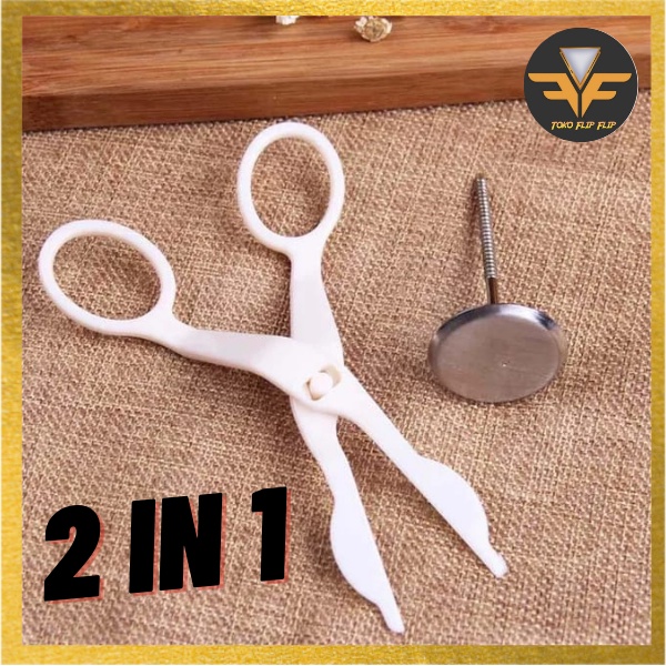 SATU PAKET Gunting Paku dekorasi mawar Butter cream mawar Gunting dekorasi baking cream Decoration Scissors