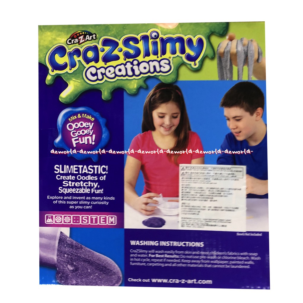 Crazart Craz Slimy Creations Make Your Own Glitter Slime Kreasi Membuat Slime