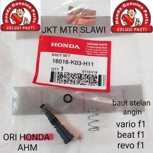 16016-K03-H11 baut stelan angin baut set vario f1 revo f1beat f1 all f1 ori ah.