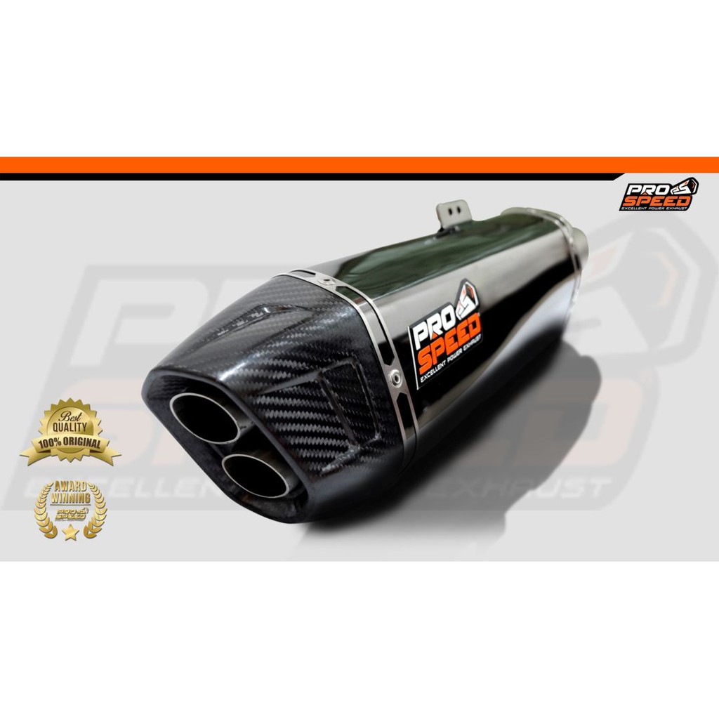 Prospeed Exhaust Kawasaki ZX 25 R Shark Black New Series