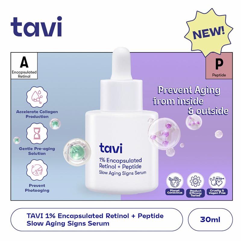 tavi 1% Encapsulated Retinol + Peptide slow aging sign serum 30ml