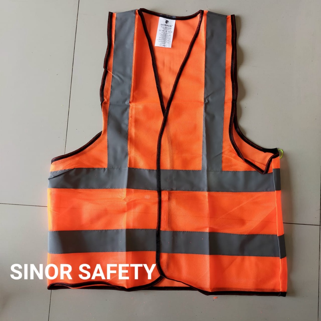 Rompi Safety Polyester 4 Line Safety Vest Proyek POLISTER