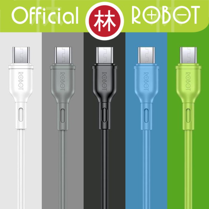 Robot RBM100S Micro USB Data Cable Colorful - 1 Toples 20 Pcs