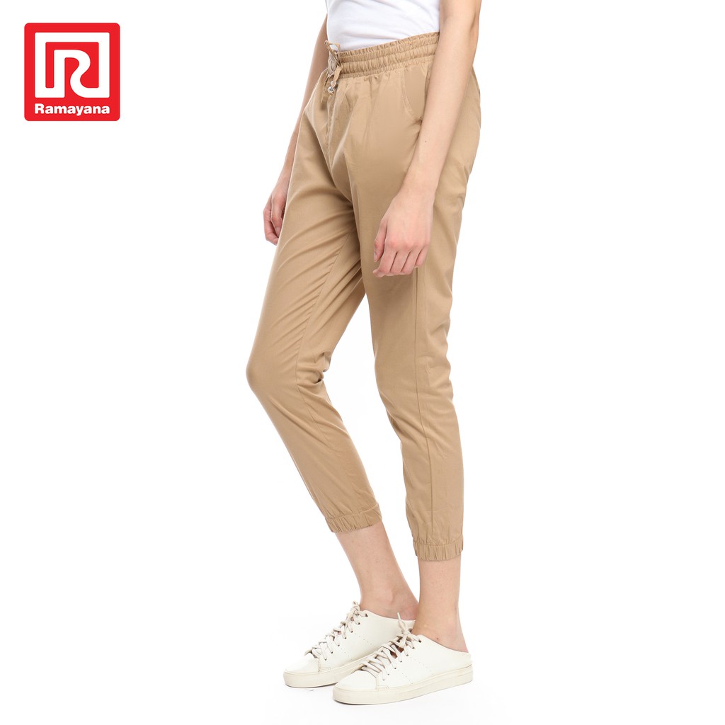 Ramayana JJ Jeans Celana  Joger Stretch Canvas Wanita  