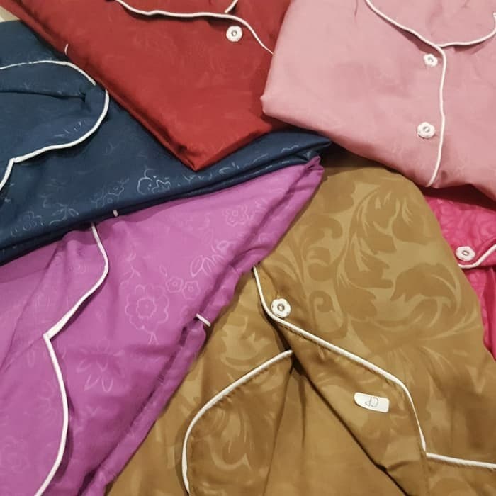 PIYAMA EMBOS HARGA GROSIR MURAH BERKUALITAS / PIYAMA BAHAN SATIN LEMBUT PREMIUM MURAH BERKUALITAS /BAJU TIDUR BRANDED BEST SELLER