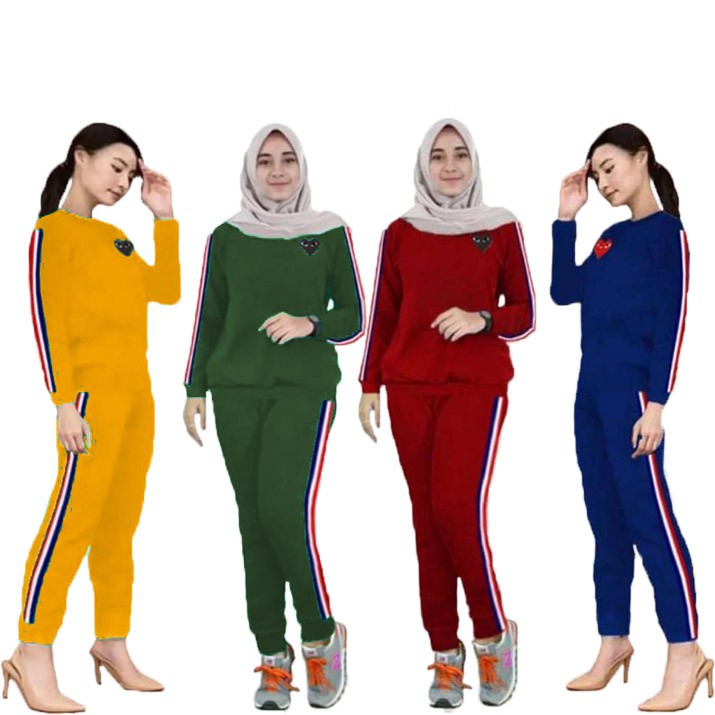 LVB Setelan Training Wanita PLAYGIRL / Track Suit Wanita / Setelan Olahraga Wanita  Uk.L-XL-XXL-3XL