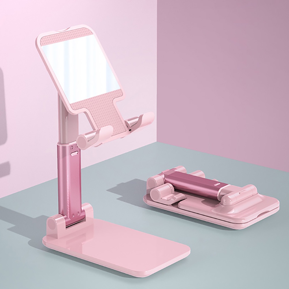 Stand Holder Hp Portabel Model Lipat Tinggi Dapat Disesuaikan