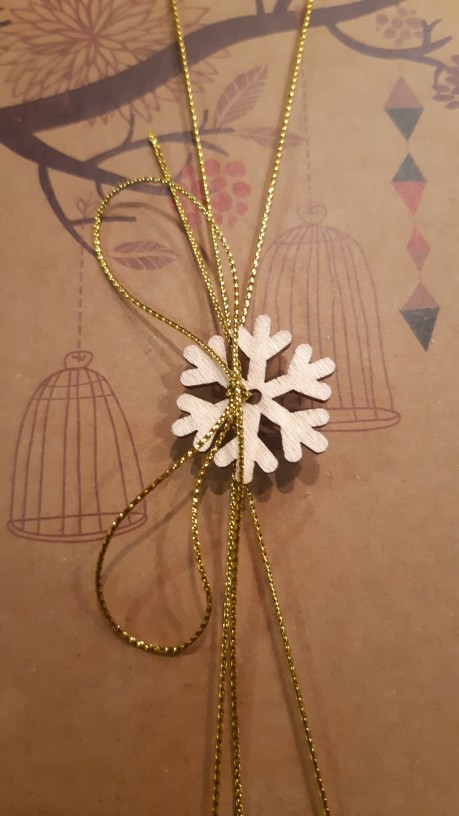 (10 Yard / Lot) Tali Dekorasi Natal Merah Emas