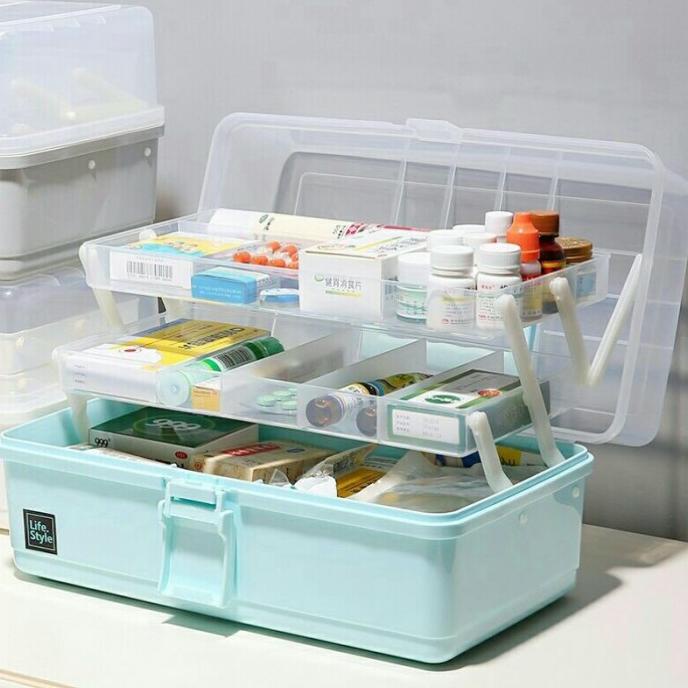 Box Penyimpanan Obat - Hommy Co. Kotak Obat P3K Susun 3| Storage Box Multilayer
