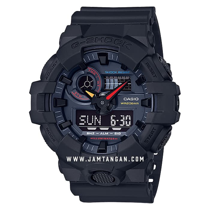 Casio G-Shock GA-700BMC-1ADR Digital Analog Tokyo Streets Scenes Dial