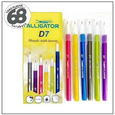 

Pulpen Alligator D7 Motif Warna Warni
