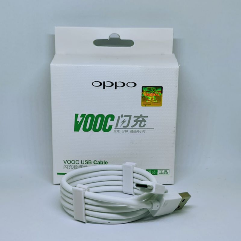 KABEL DATA CHARGER  CASAN OPPO VOOC TIPE  C  A5  20202  A9  2020  ORIGINAL 100%