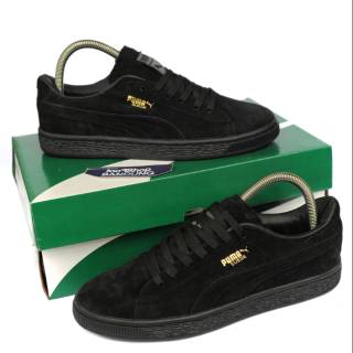 puma suede full black